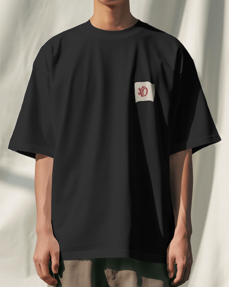 Black Oversized cotton T-shirt