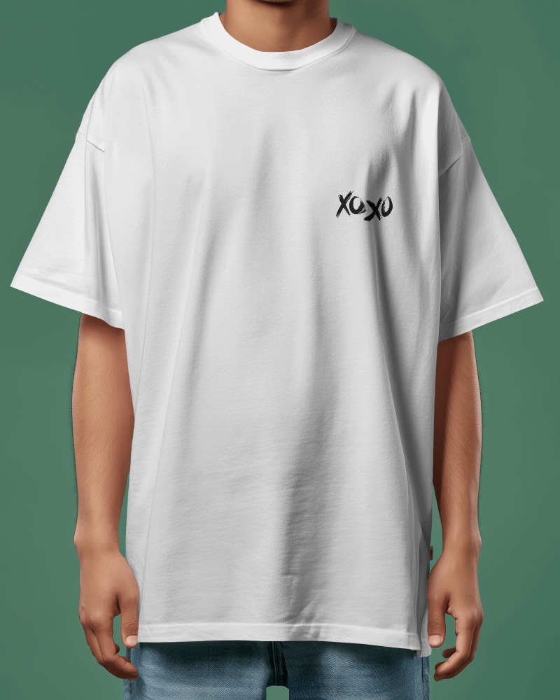 Unisex White THE weeknd T-shirt Front view