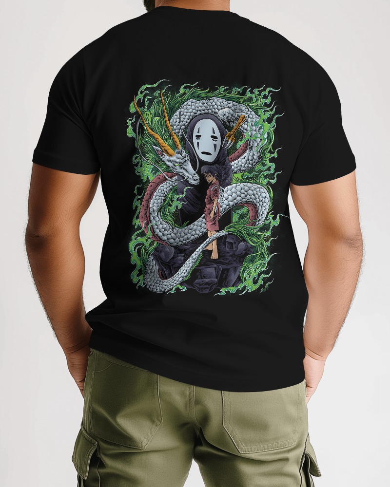 BLACK UNISEX /SPIRITED AWAY/ DESIGN T-Shirt