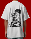 Unisex Anime T-shirt back view