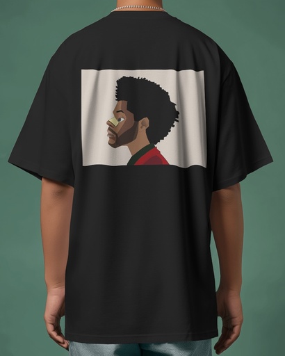 Black Oversized cotton T-shirt